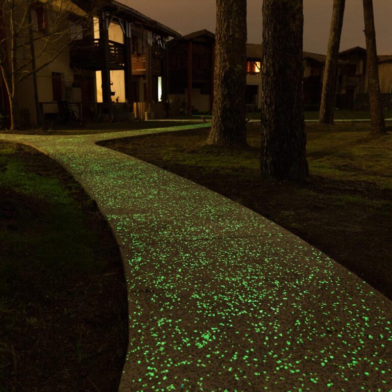 LuminTech® Allee en Béton Luminescent de nuit