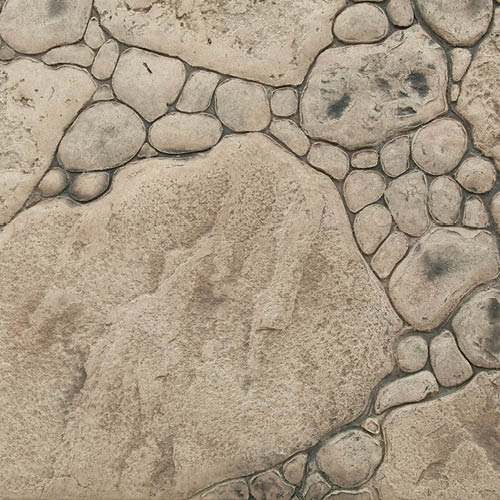 Motif béton imprimé Grand Galets de Rivière — CHRYSO