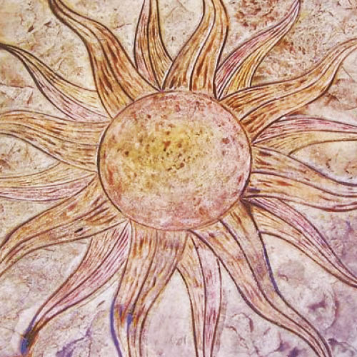 Motif béton imprimé Soleil — CHRYSO