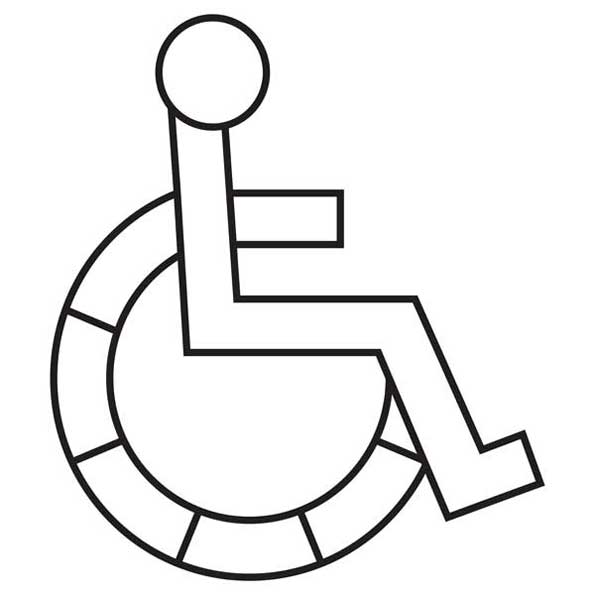 Motif béton imprimé Relief Handicap Parking — CHRYSO